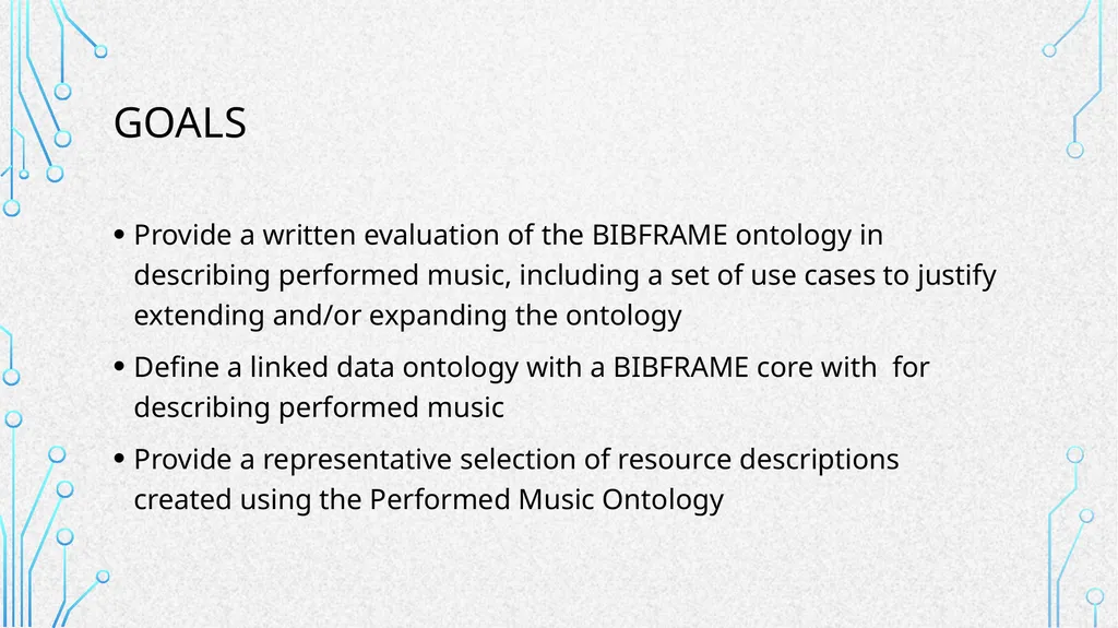 Linked Data for Performed Music: a LINKED DATA FOR - slide 7 of 13