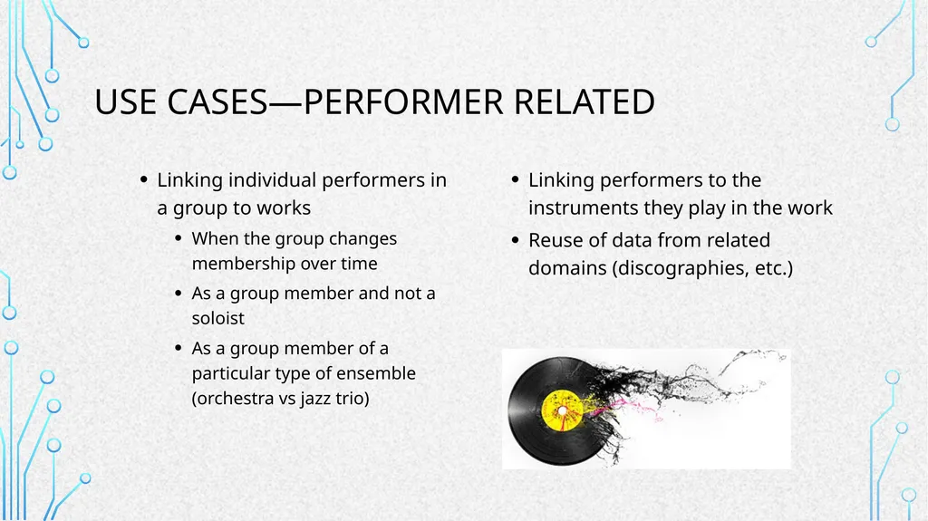 Linked Data for Performed Music: a LINKED DATA FOR - slide 8 of 13