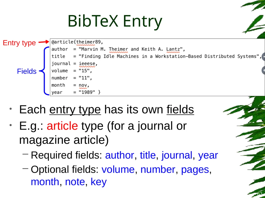Improving Postgraduate Learning LaTeX Advanced – - slide 62 of 72