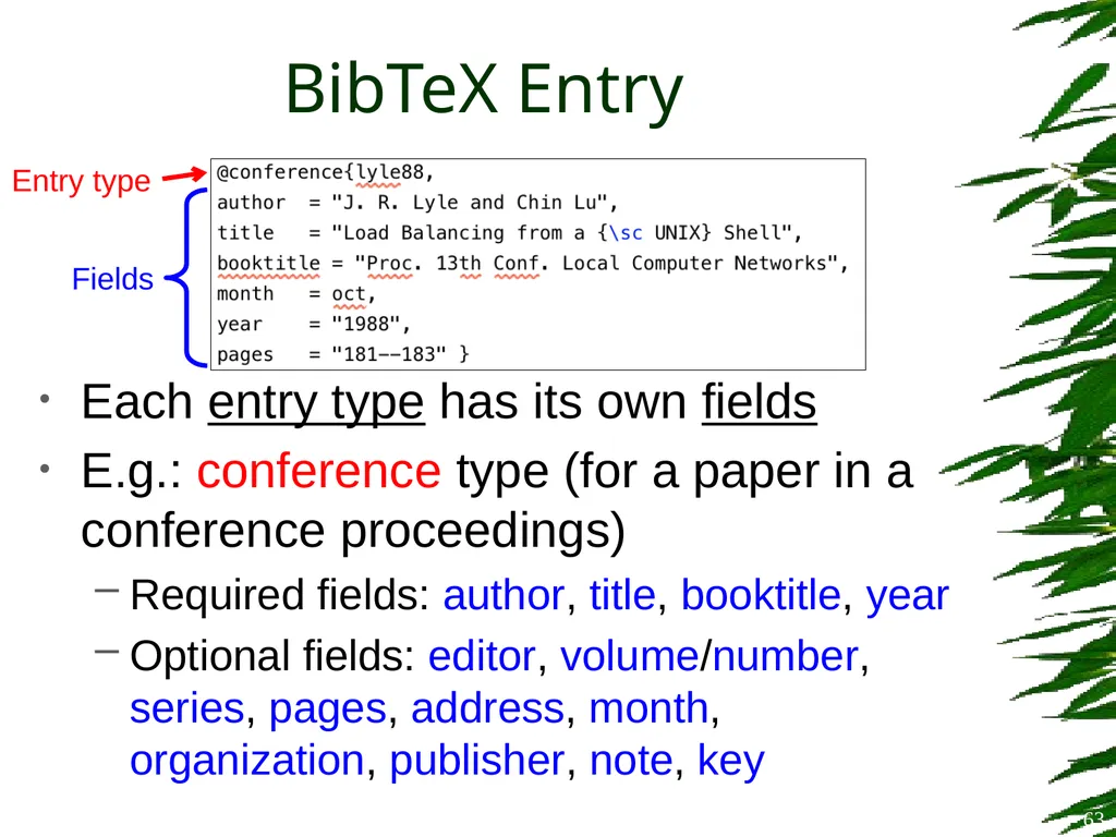Improving Postgraduate Learning LaTeX Advanced – - slide 63 of 72
