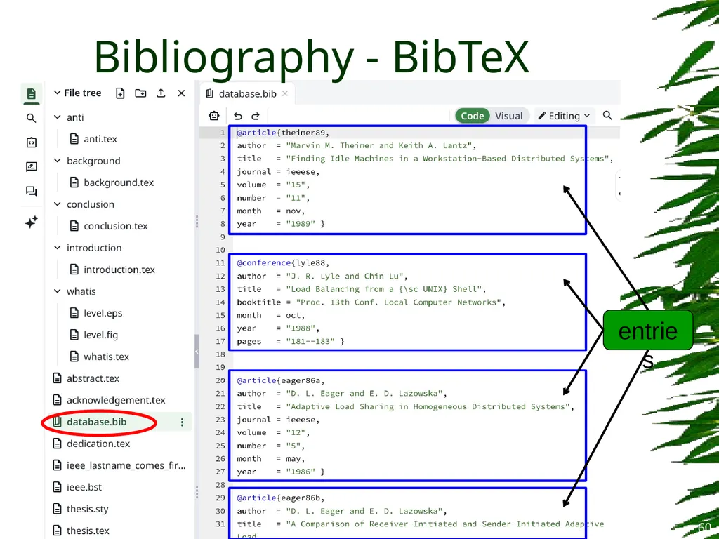 Improving Postgraduate Learning LaTeX Advanced – - slide 60 of 72