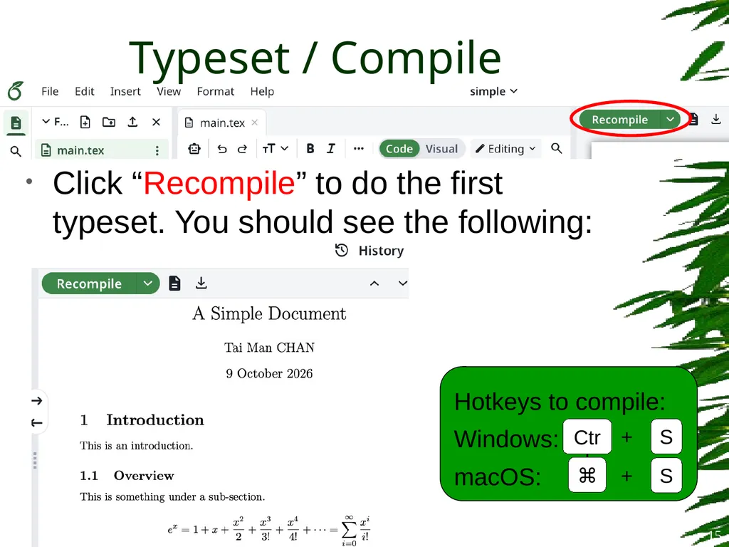 Improving Postgraduate Learning LaTeX Advanced – - slide 15 of 72