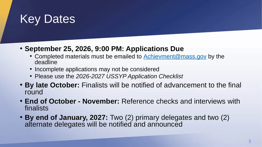 2026-2027 United States Senate Youth Program - slide 5 of 11