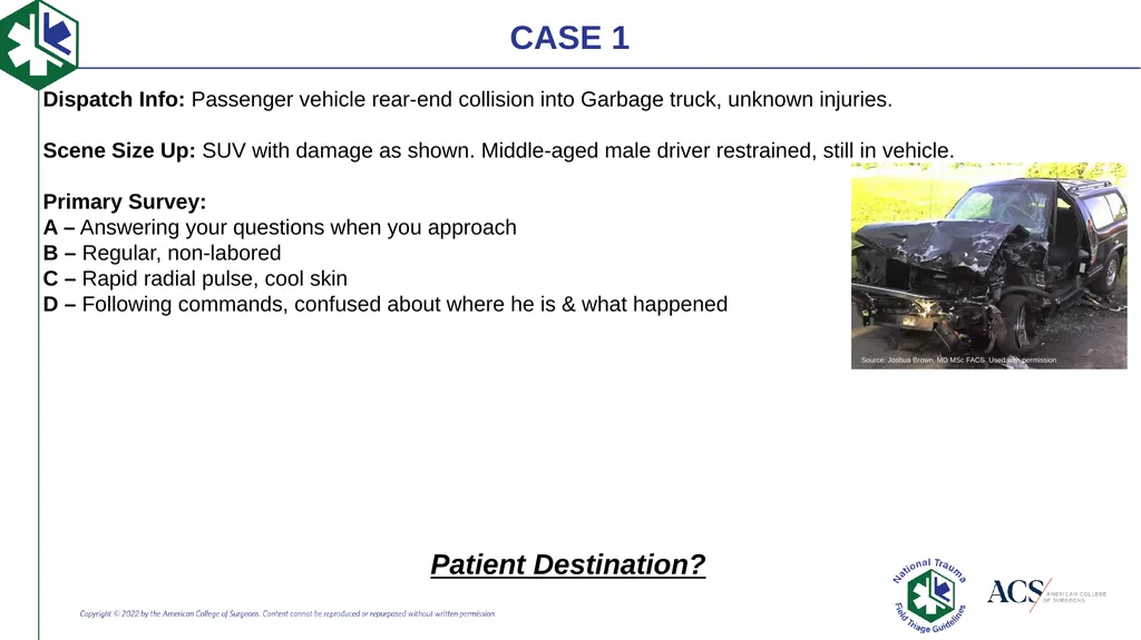 Case-Based Triage Scenarios These case-based - slide 7 of 35