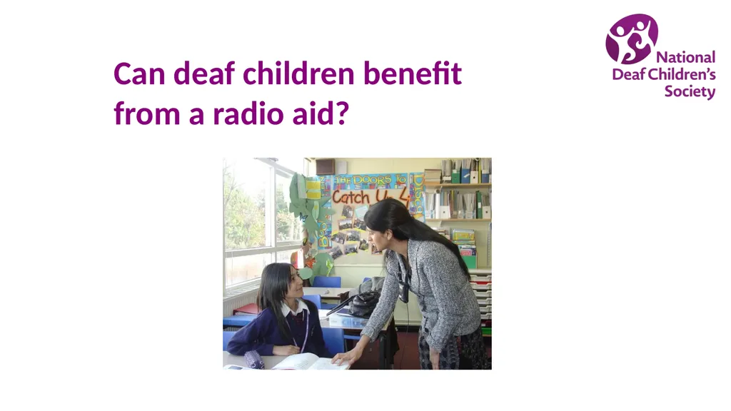 Creating good listening conditions for learning in - slide 35 of 47