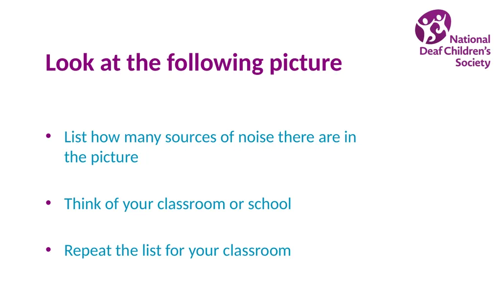 Creating good listening conditions for learning in - slide 17 of 47