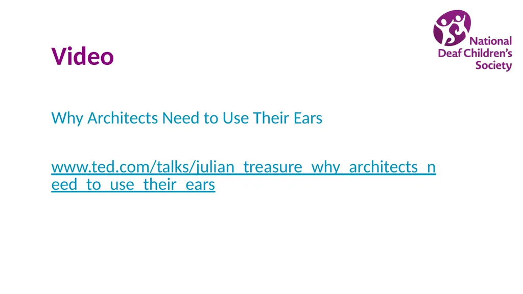 Creating good listening conditions for learning in - slide 46 of 47
