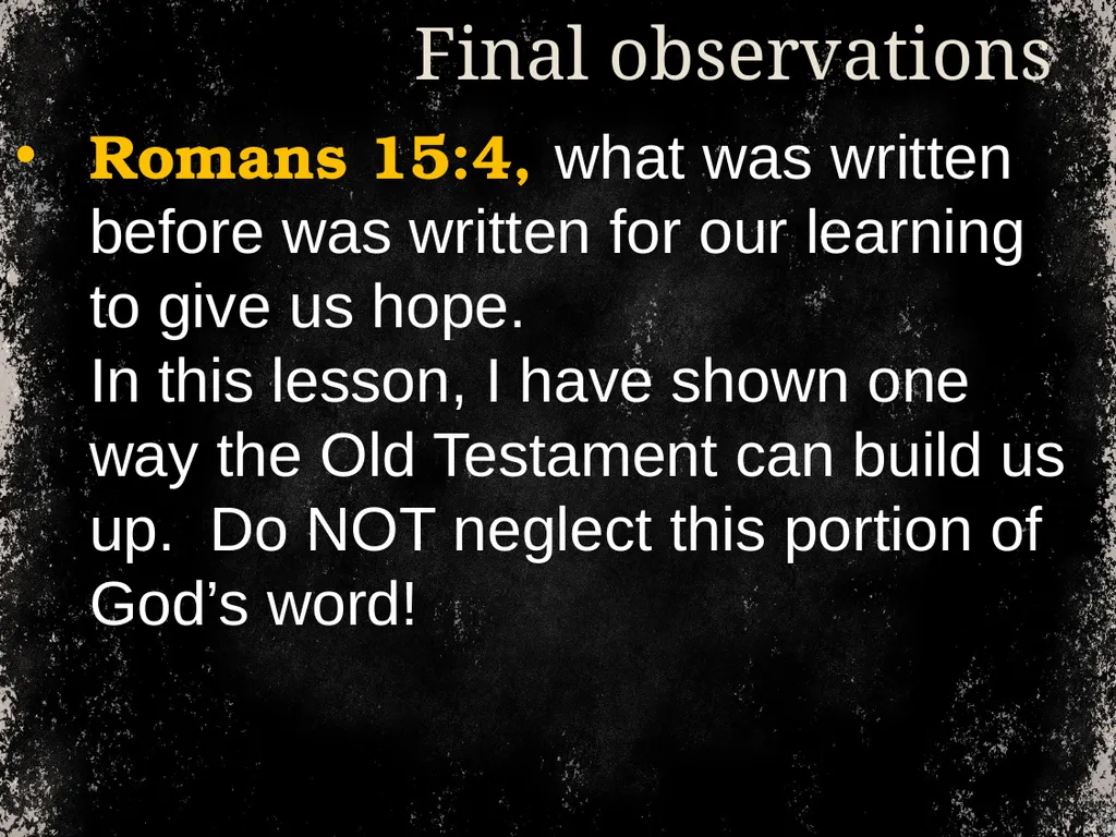 From time to time, we address temptation. And we - slide 24 of 28