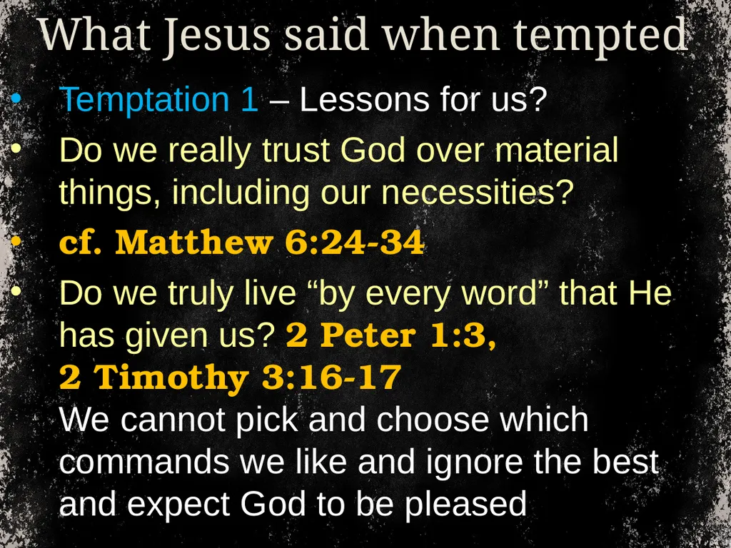 From time to time, we address temptation. And we - slide 8 of 28