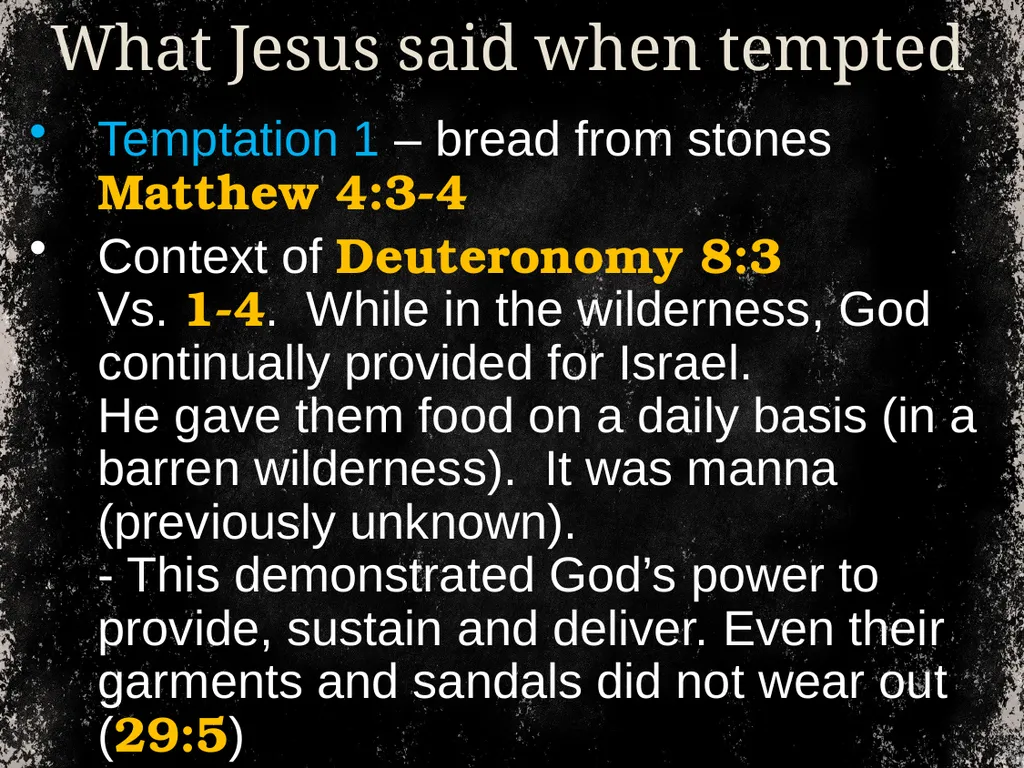 From time to time, we address temptation. And we - slide 6 of 28