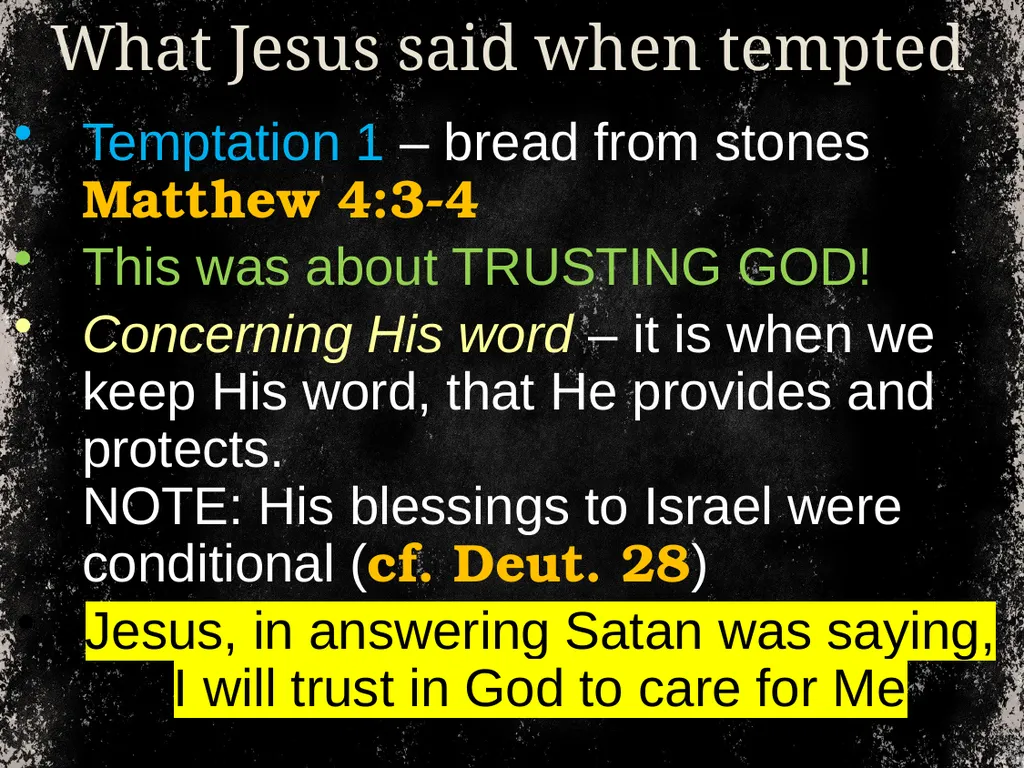 From time to time, we address temptation. And we - slide 7 of 28