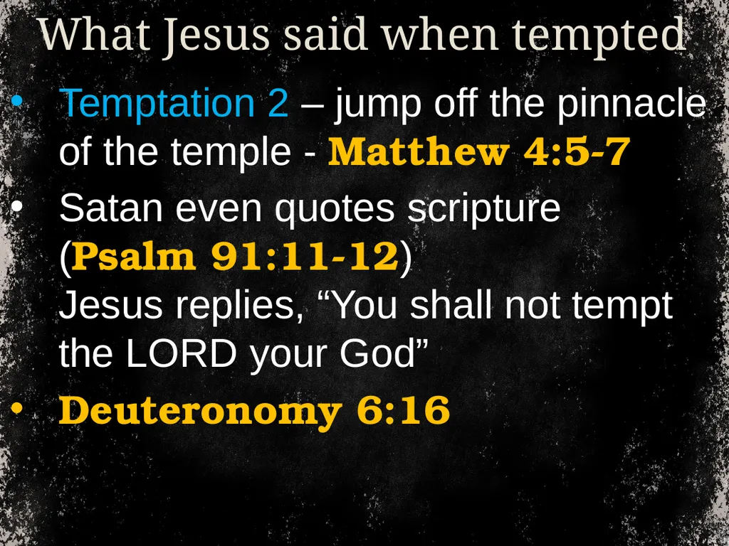 From time to time, we address temptation. And we - slide 10 of 28