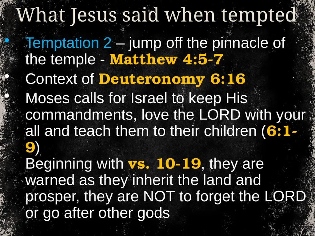 From time to time, we address temptation. And we - slide 11 of 28