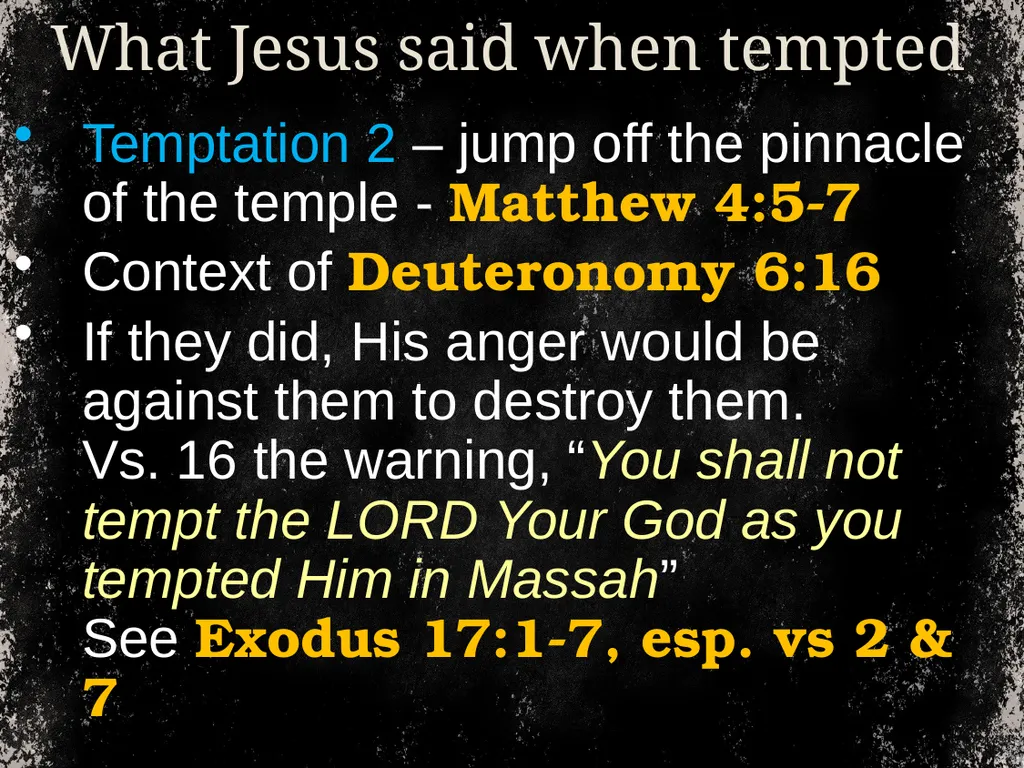 From time to time, we address temptation. And we - slide 12 of 28