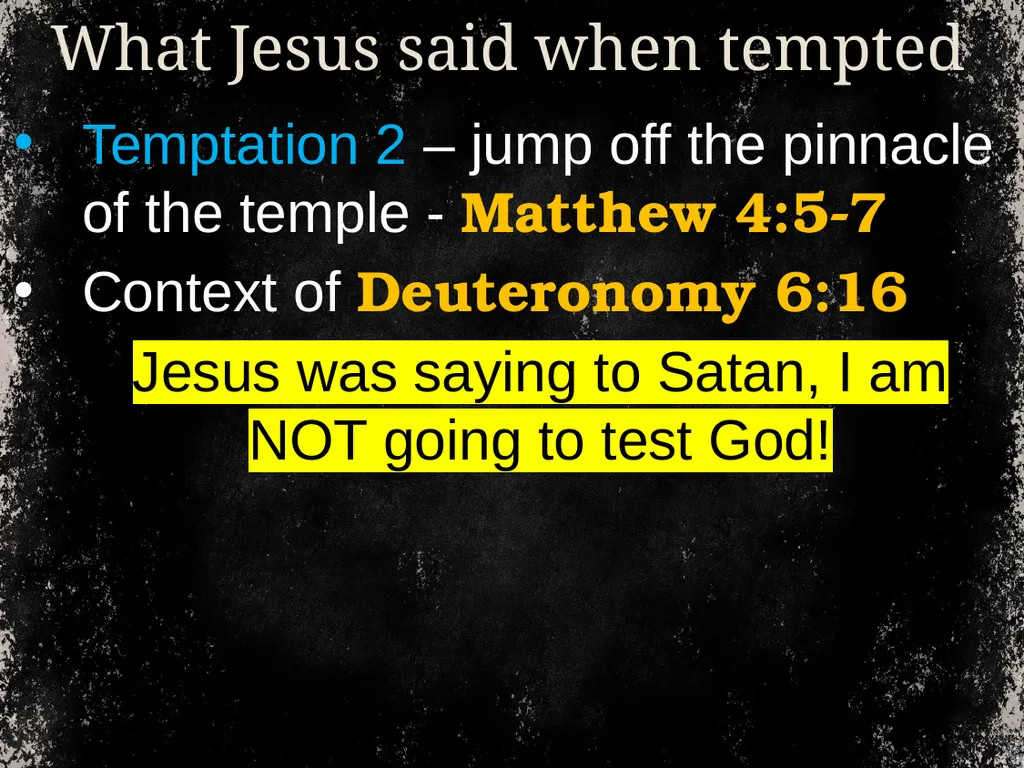 From time to time, we address temptation. And we - slide 14 of 28