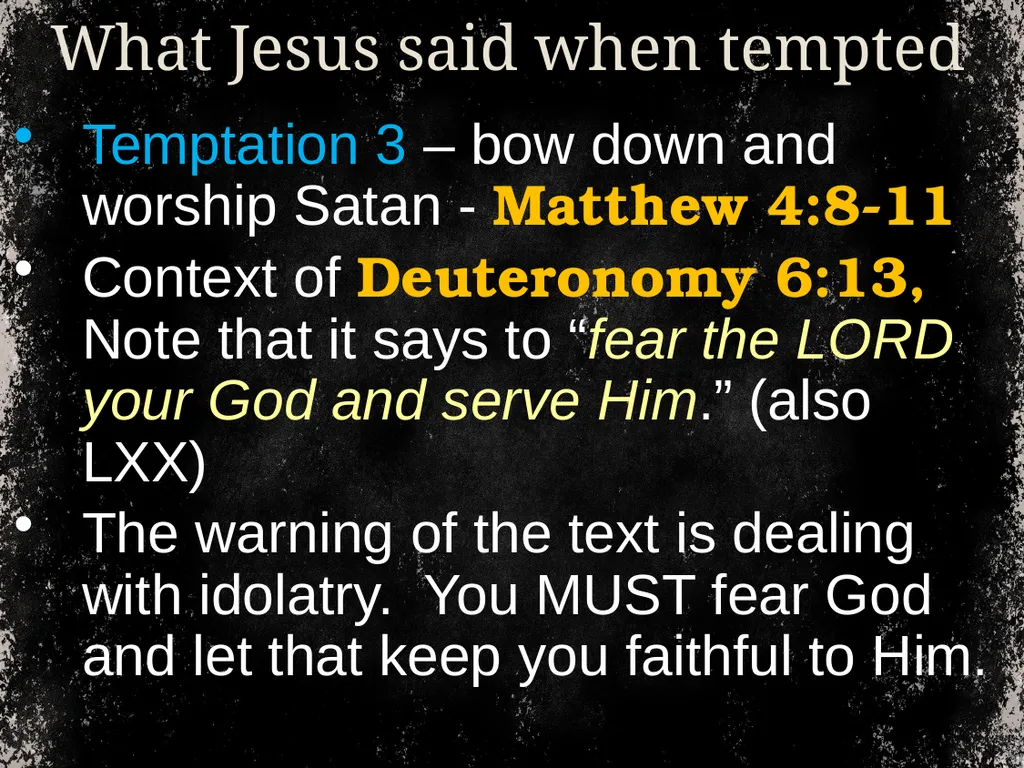 From time to time, we address temptation. And we - slide 19 of 28