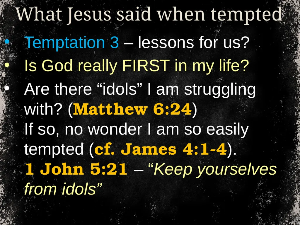 From time to time, we address temptation. And we - slide 21 of 28