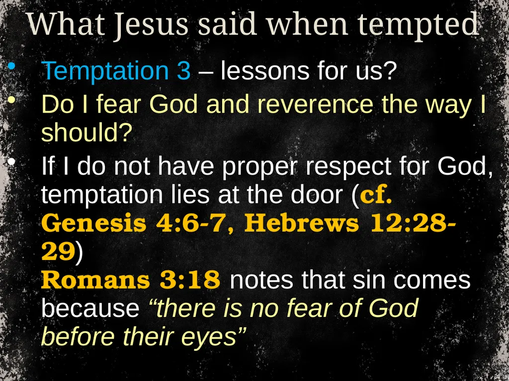 From time to time, we address temptation. And we - slide 22 of 28