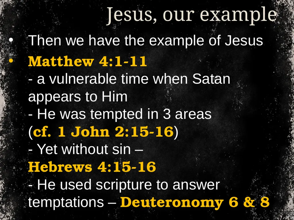 From time to time, we address temptation. And we - slide 2 of 28