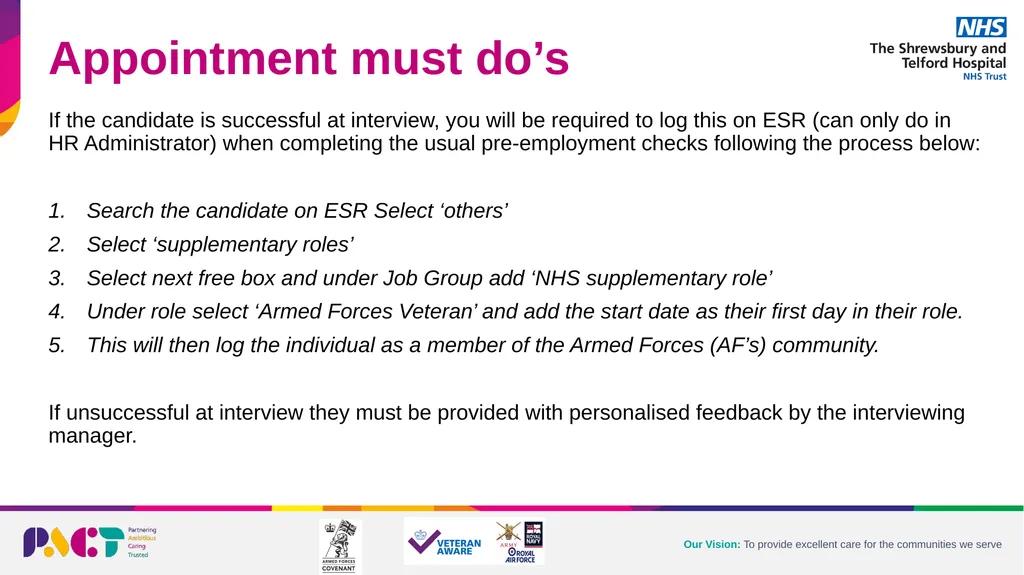 Armed Forces Community Recruitment Guide Manager’s - slide 9 of 24
