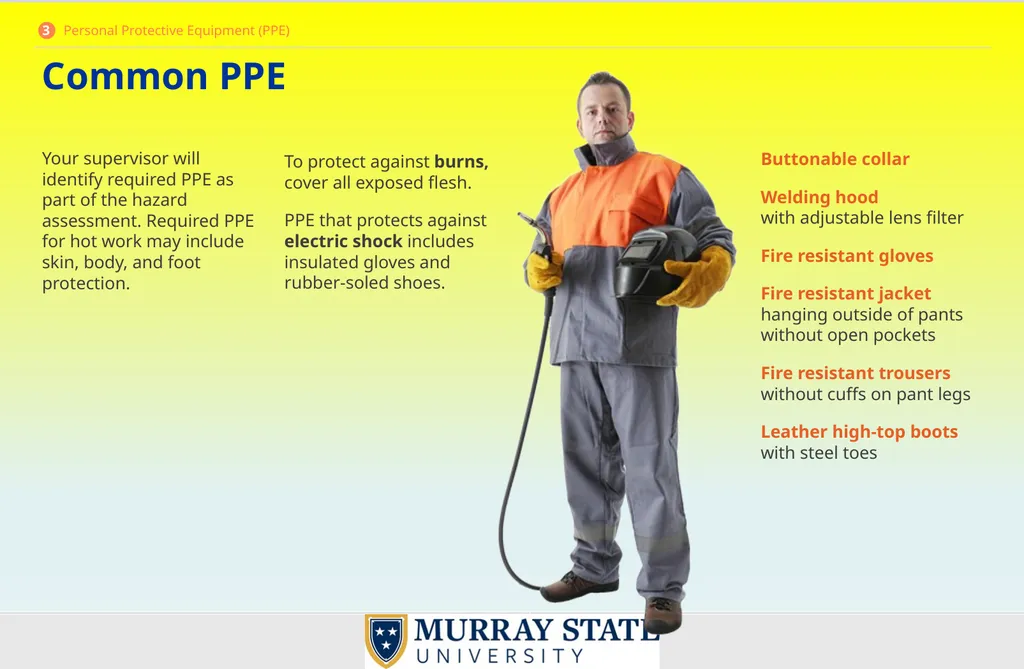 Welding and Hot Work What is Hot Work? Hot work - slide 19 of 39