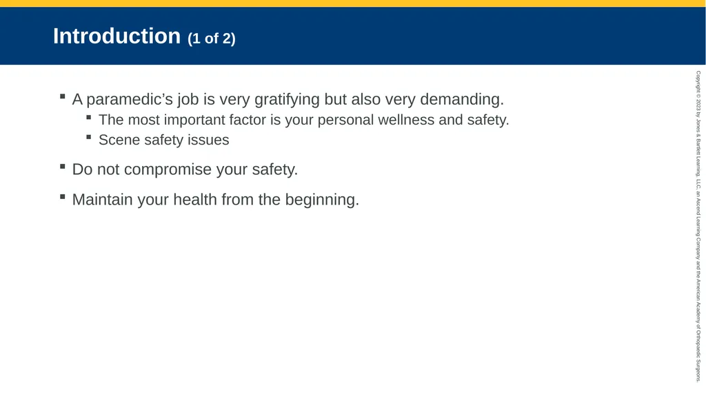 Workforce Safety and Wellness CHAPTER 2 - slide 2 of 62