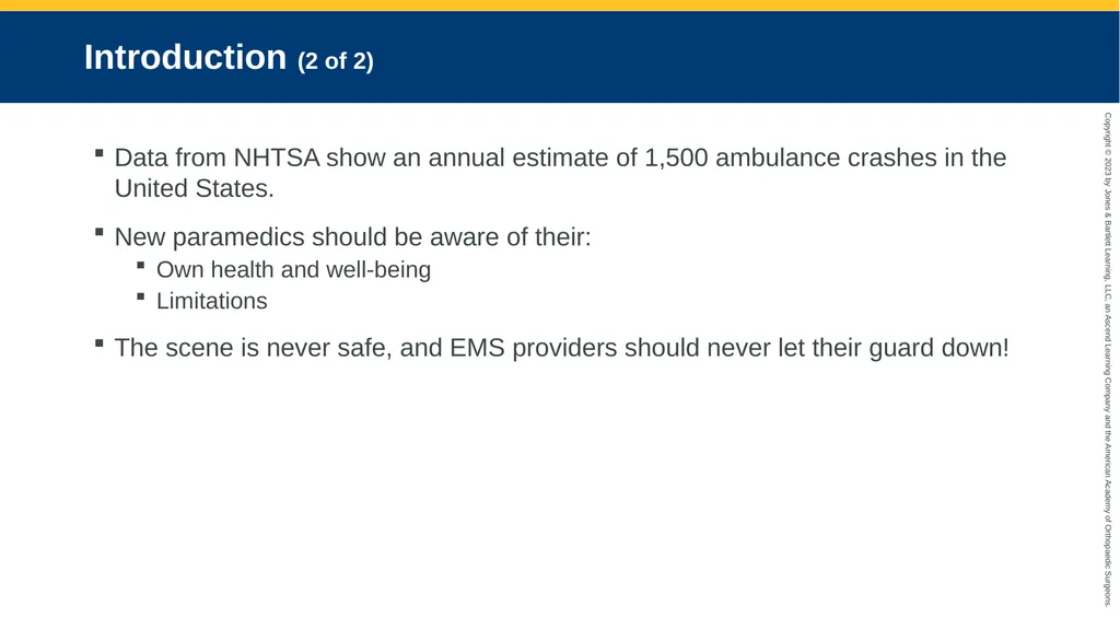 Workforce Safety and Wellness CHAPTER 2 - slide 3 of 62