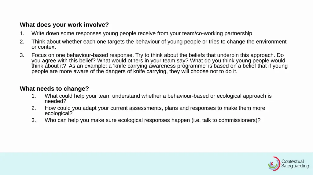 Before you begin… This workshop is to help - slide 18 of 26