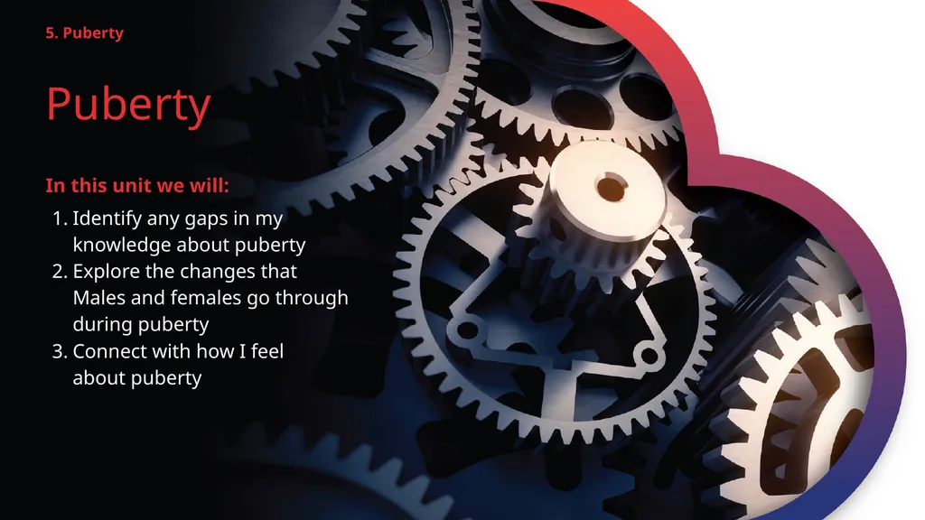 Year A Module 1: My Identity 5. Puberty Puberty In - slide 2 of 6
