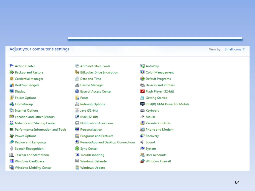 1 Windows 7 by Qais A. Marji Windows 7 Windows - slide 64 of 88