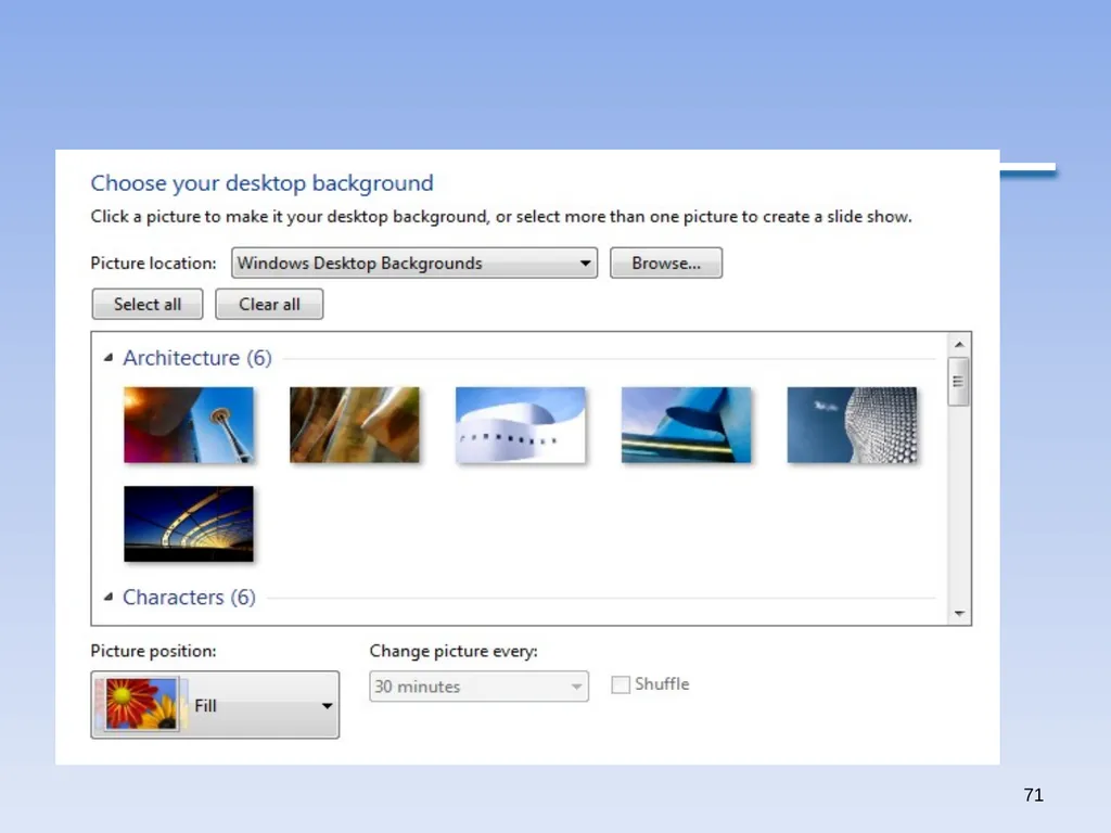 1 Windows 7 by Qais A. Marji Windows 7 Windows - slide 71 of 88