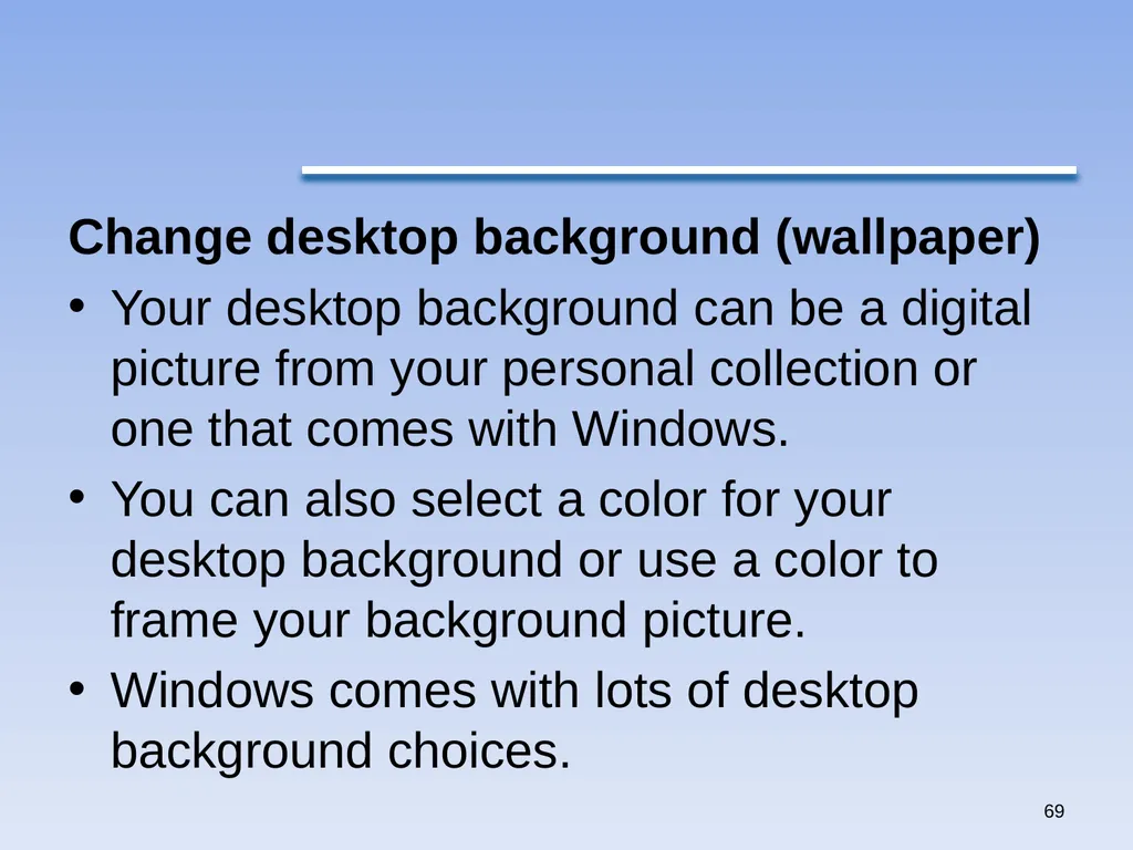 1 Windows 7 by Qais A. Marji Windows 7 Windows - slide 69 of 88