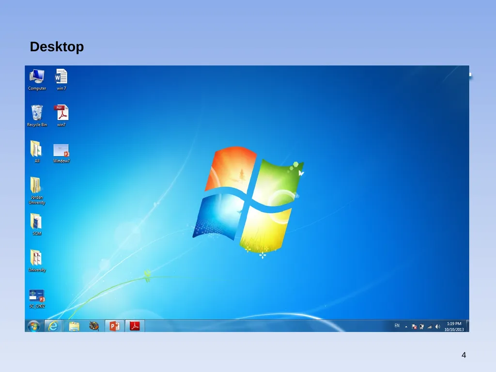 1 Windows 7 by Qais A. Marji Windows 7 Windows - slide 4 of 88