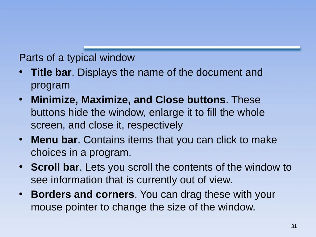 1 Windows 7 by Qais A. Marji Windows 7 Windows - slide 31 of 88
