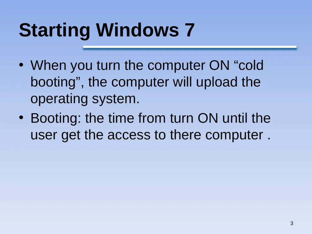 1 Windows 7 by Qais A. Marji Windows 7 Windows - slide 3 of 88