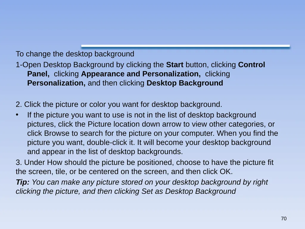 1 Windows 7 by Qais A. Marji Windows 7 Windows - slide 70 of 88