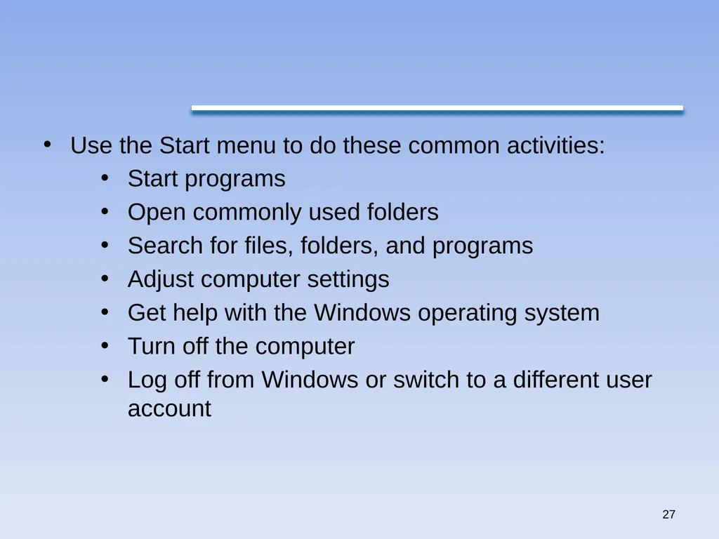 1 Windows 7 by Qais A. Marji Windows 7 Windows - slide 27 of 88