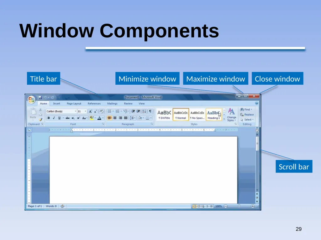 1 Windows 7 by Qais A. Marji Windows 7 Windows - slide 29 of 88