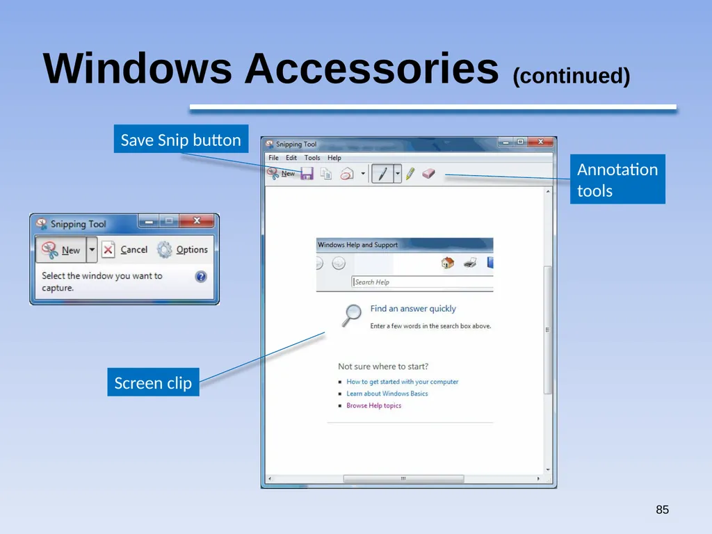 1 Windows 7 by Qais A. Marji Windows 7 Windows - slide 85 of 88