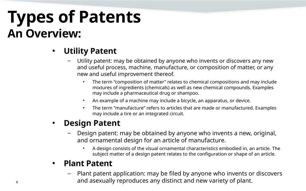 Filing a Non-Provisional Application Demystifying - slide 6 of 22