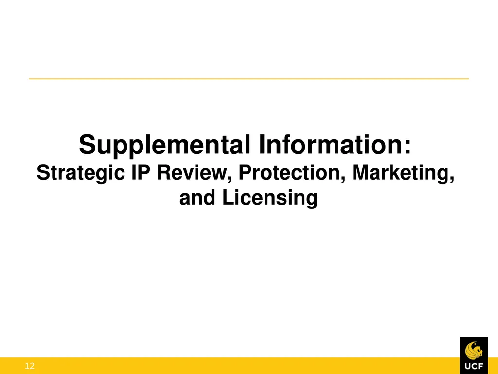 Off the Lab Bench and into the Marketplace: - slide 12 of 23