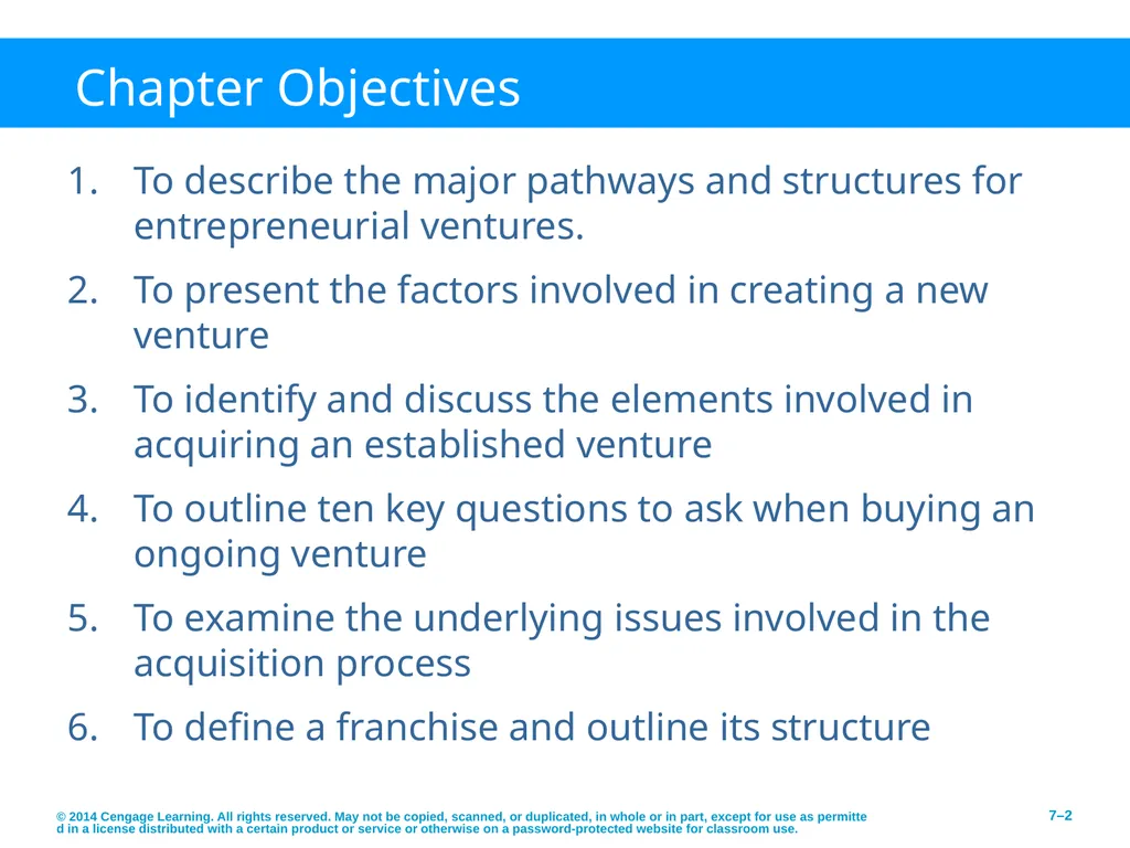 Pathways to Entrepreneurial Ventures © 2014 - slide 2 of 27