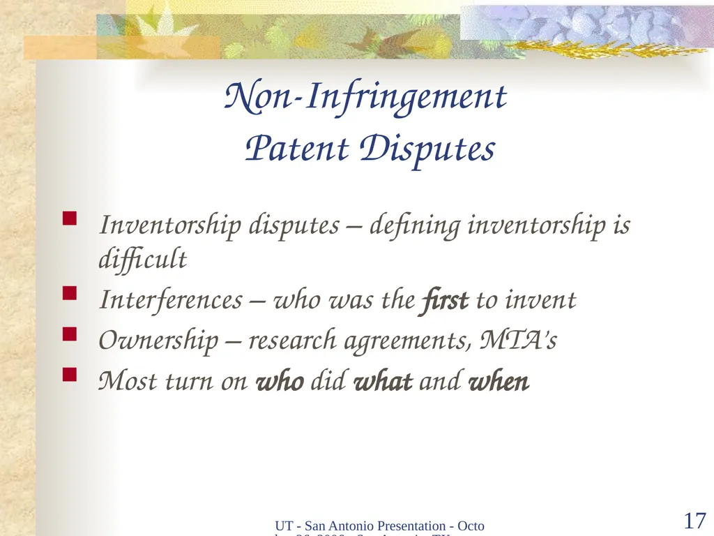 Intellectual Property Basics and Sticking Points - slide 16 of 56