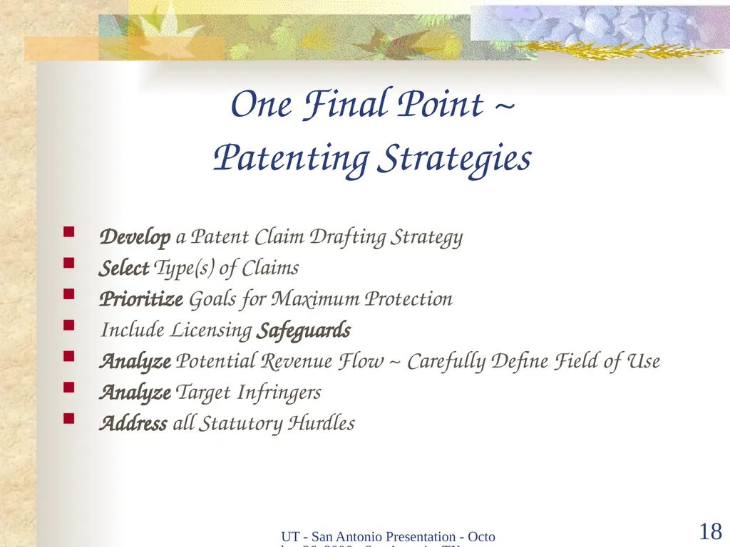 Intellectual Property Basics and Sticking Points - slide 17 of 56