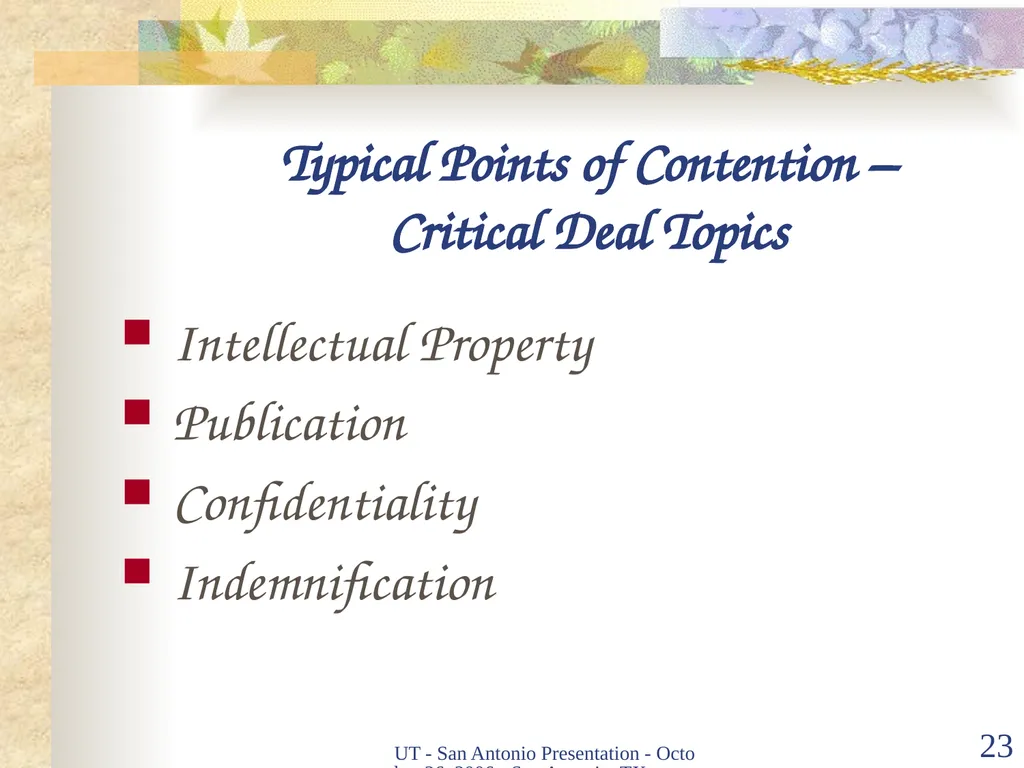 Intellectual Property Basics and Sticking Points - slide 22 of 56
