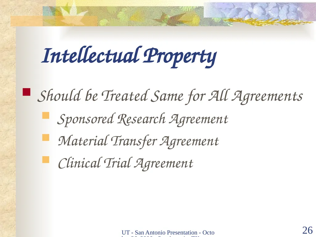 Intellectual Property Basics and Sticking Points - slide 25 of 56