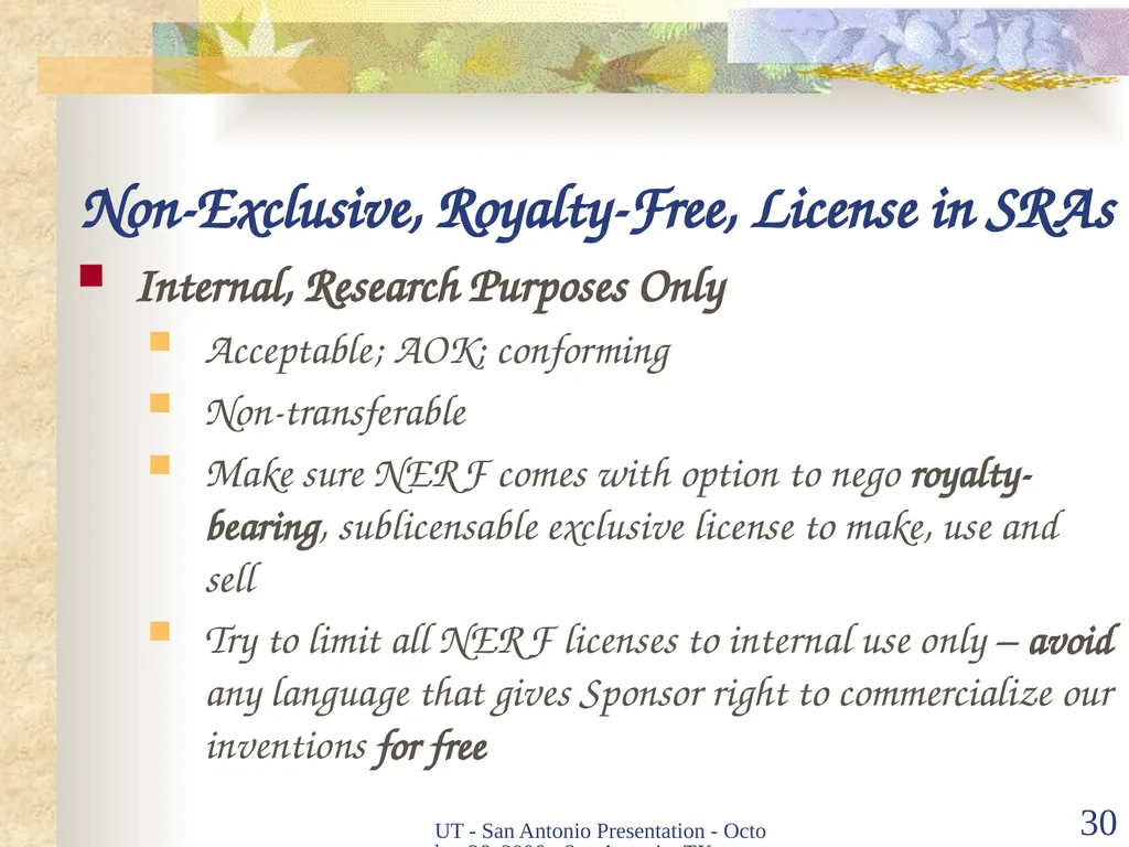 Intellectual Property Basics and Sticking Points - slide 29 of 56