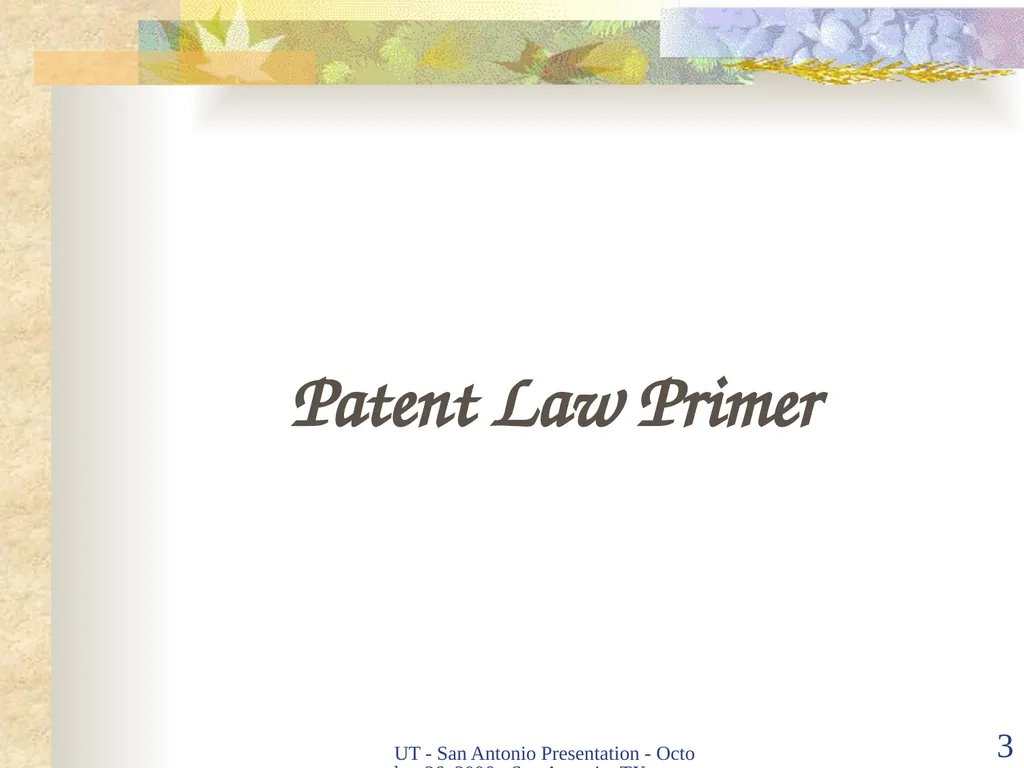 Intellectual Property Basics and Sticking Points - slide 3 of 56