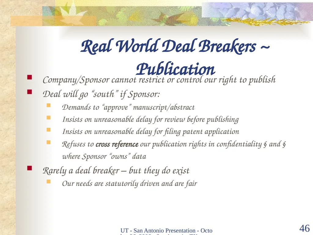 Intellectual Property Basics and Sticking Points - slide 44 of 56