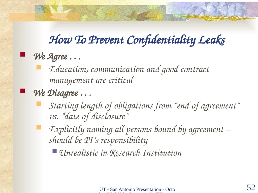 Intellectual Property Basics and Sticking Points - slide 50 of 56